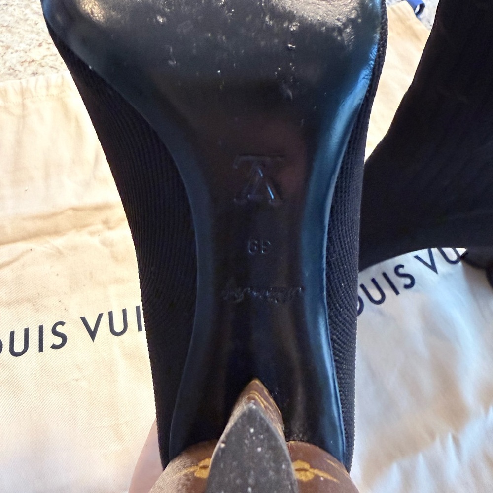 Louis Vuitton Black Heeled Boots - Picture 9 of 12